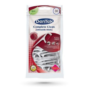 Dentek Complete Clean Flosspicks smallest spots stains plaque 3-in-1