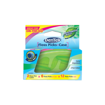 Dentek Flosspicks On The God easy to take travel bad breath tartar
