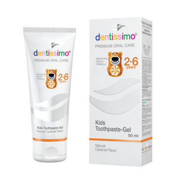 Dentissimo Junior 2-6 Toothpaste Kids Getting used oral hygiëne caramel