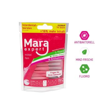 Mara Expert Interdental Brush ISO 2 Medium Fine 0,5 mm flexible soft grip inflammation