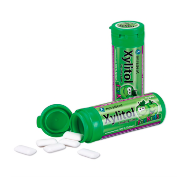 Miradent Chewing Gum Kids Apple xylitol no gluten of aspartame