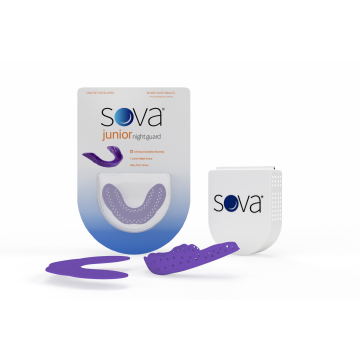 Sova Junior Zahnschiene für Kinder (Violett)
