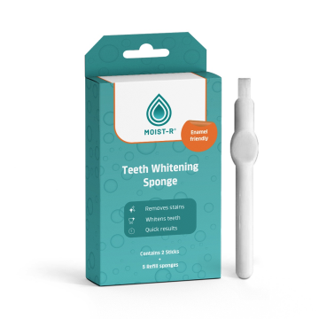 Moist-R teeth whitening sponge