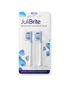 JuliBrite® Ersatzbürstenköpfe, Weiß (2 Stk.)